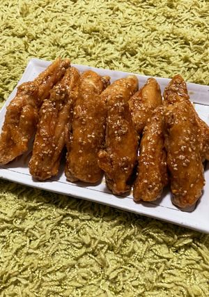 ジューシー♡甘辛だれの手羽中唐揚げ-レシピのメイン写真