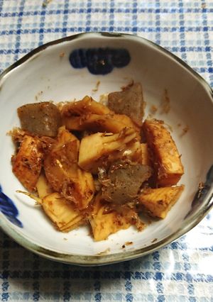 たけのことコンニャクの土佐煮-レシピのメイン写真