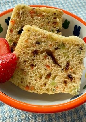 野菜入り蒸しパン-レシピのメイン写真