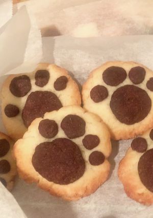肉球クッキー@150円@無バター&卵-レシピのメイン写真
