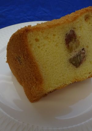 栗の渋皮煮　米粉シフォンケーキ-レシピのメイン写真