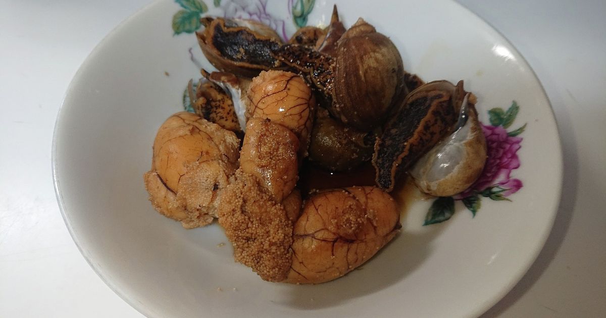 磯貝つぶとタラコの煮付け by 鹿部さっちゃんクック 【クックパッド