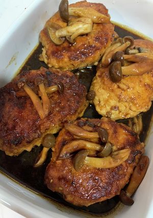 鶏ミンチと豆腐のほわほわハンバーグ-レシピのメイン写真