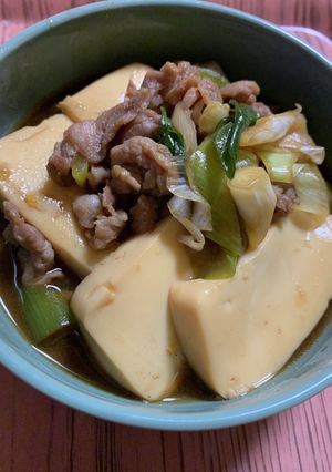 すき煮風肉豆腐-レシピのメイン写真