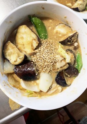 根菜茄子きな粉コク旨甘味噌味野菜炒め風-レシピのメイン写真