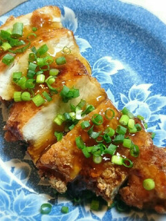 鶏むね肉の、甘酢あんかけ-レシピのメイン写真