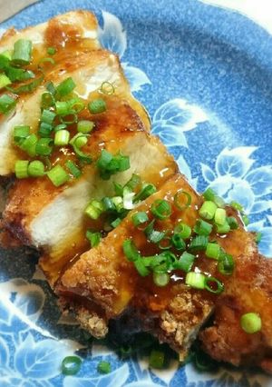 鶏むね肉の、甘酢あんかけ-レシピのメイン写真
