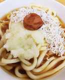 【風邪】おろし梅しらすうどん【さっぱり】