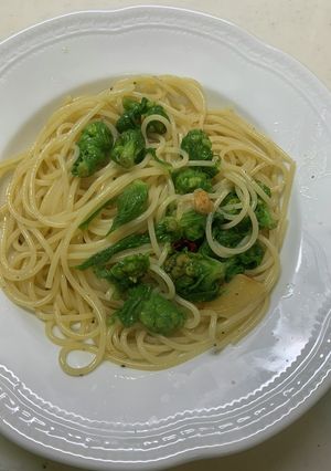 蕗のとうペペロンチーノ-レシピのメイン写真