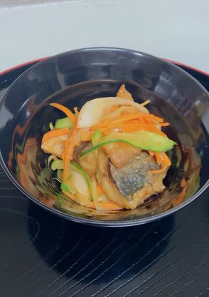 漬け汁も美味しい！鯵の南蛮漬け♪-レシピのメイン写真