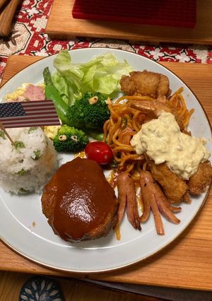 豆ごはんのお子様ランチ-レシピのメイン写真