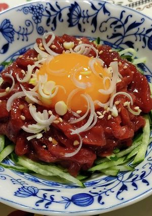 【業務スーパー】馬肉ユッケ【簡単】-レシピのメイン写真