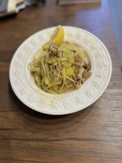 豚バラ、キャベツのトリュフオイルパスタ-レシピのメイン写真