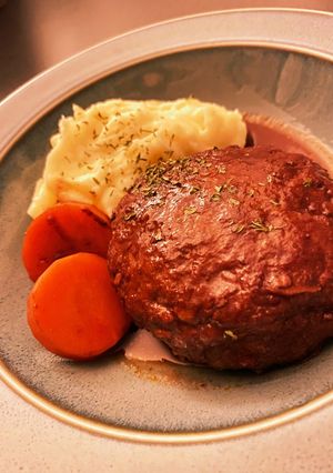煮込みハンバーグ-レシピのメイン写真