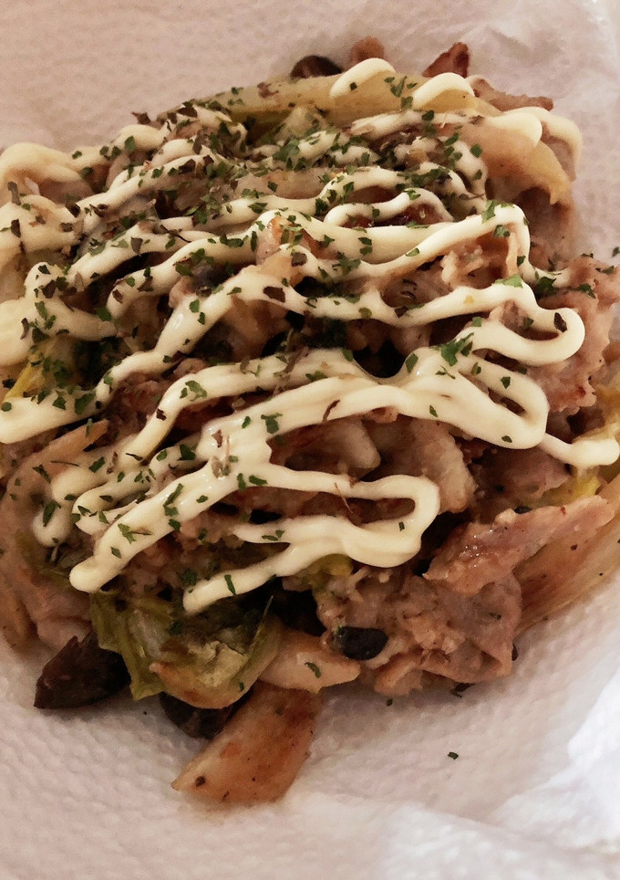 【余り物常備菜】豚こまと白菜のマヨ炒め-レシピのメイン写真