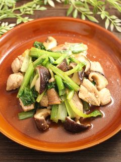 ダイエット!鶏むね椎茸の山椒炒め-レシピのメイン写真
