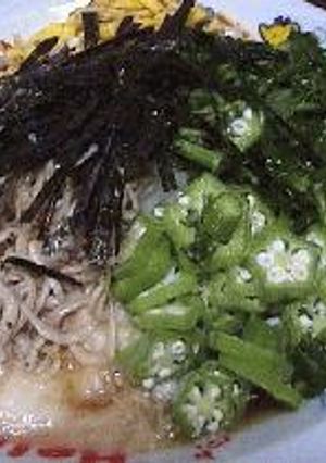 モロヘイヤを食べよう！（ネバネバ冷やしうどん）-レシピのメイン写真