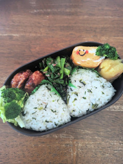 JK☆春♪菜めしおにぎり弁当♪-レシピのメイン写真