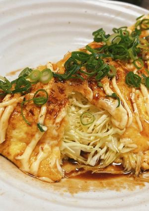 卵とキャベツで「なんちゃってトン平焼き」-レシピのメイン写真