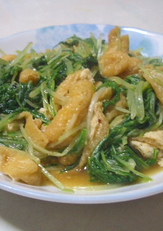 ☆水菜と油揚げの炒め物☆-レシピのメイン写真