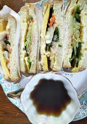 厨房ばあばぁ！野菜サンド。-レシピのメイン写真