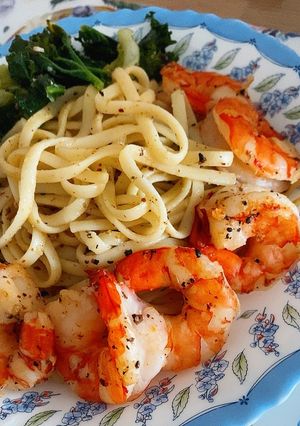香ばしい！トリュフソースエビパスタ-レシピのメイン写真