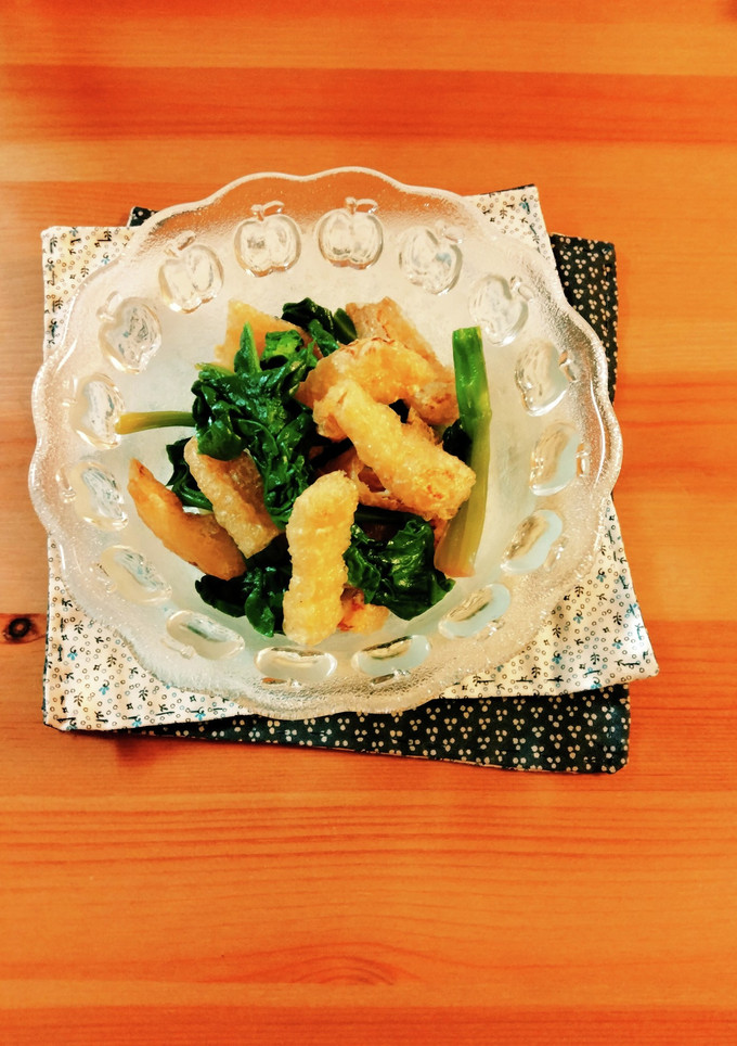 縮みほうれん草と薄揚げの和え物-レシピのメイン写真