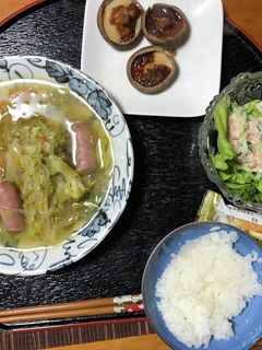 野菜たっぷりコンソメスープ&焼き椎茸-レシピのメイン写真