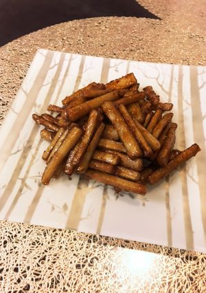 ごぼう甘辛焼き-レシピのメイン写真