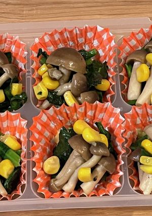 ガルニの鉄板！ほうれん草のバター炒め-レシピのメイン写真