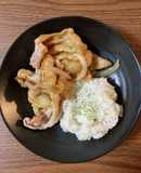 薄切り豚ロースのもっちり生姜焼き