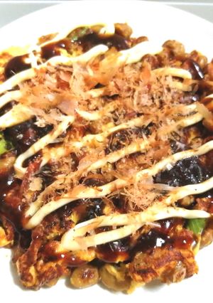 納豆オムレツ お好み焼き風-レシピのメイン写真
