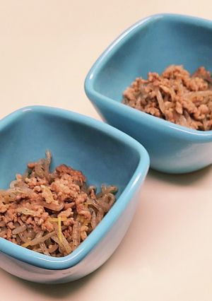 ◇常備菜☆豚挽肉としらたきのサッと煮♪◇-レシピのメイン写真