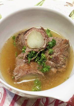 うどの牛肉巻き　スープ仕立て-レシピのメイン写真