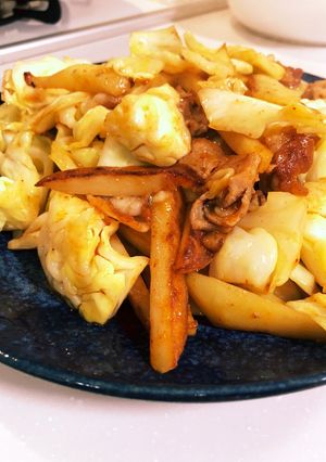 キャベじゃがキムチ炒め-レシピのメイン写真