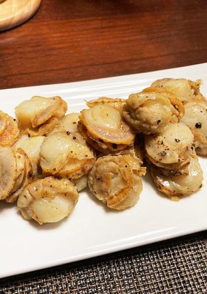【オヤジのつまみ】ホタテのバター焼き-レシピのメイン写真