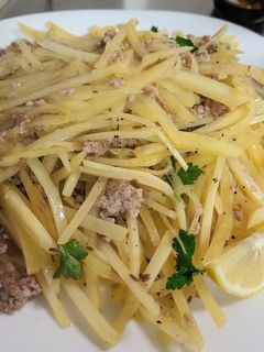じゃがいもとひき肉のエスニック炒め-レシピのメイン写真