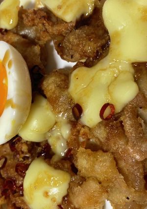 鶏皮ピリ辛チーズカリカリ焼き-レシピのメイン写真
