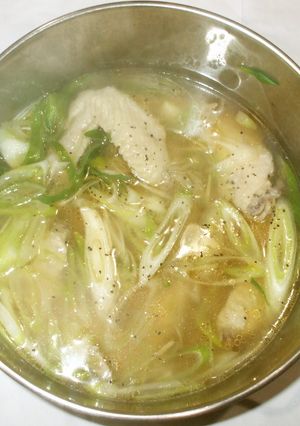 鶏手羽先スープ♪冬かぜに温まる漢方薬膳-レシピのメイン写真