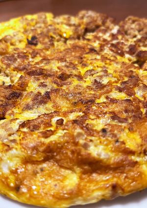 簡単　ひき肉たっぷりオムレツ-レシピのメイン写真