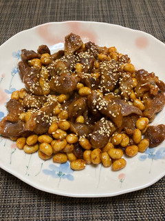 砂肝と大豆の甘辛炒め-レシピのメイン写真