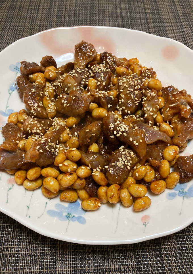 砂肝と大豆の甘辛炒め-レシピのメイン写真