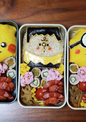 遠足　お弁当　キャラ弁　かわいい　おかず-レシピのメイン写真
