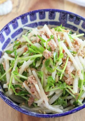 ごま油香る♡大根とツナの梅ポンサラダ-レシピのメイン写真
