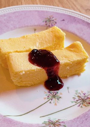 電子レンジでヨーグルトチーズケーキ-レシピのメイン写真