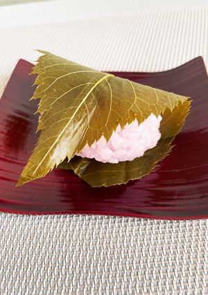 桜餅 道明寺粉☆ ひな祭り-レシピのメイン写真