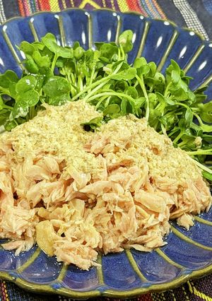ツナとかいわれ大根の胡麻マヨドレッシング-レシピのメイン写真