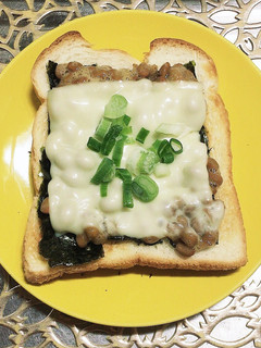 納豆トースト-レシピのメイン写真