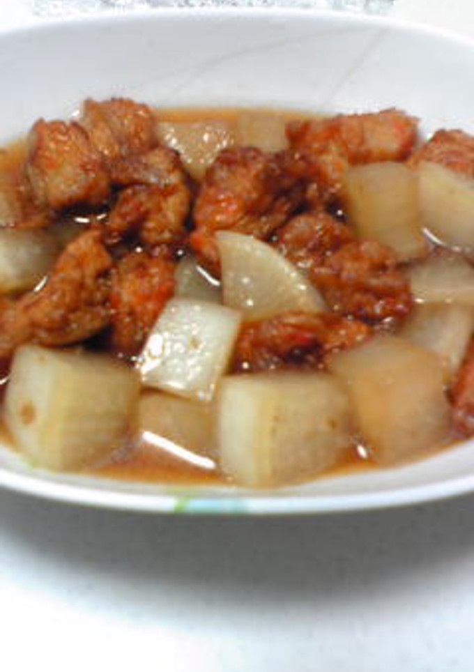 味染み★皮付き大根と野菜揚げの煮物-レシピのメイン写真
