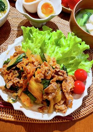 豚こま肉で作る豚キムチ♩-レシピのメイン写真